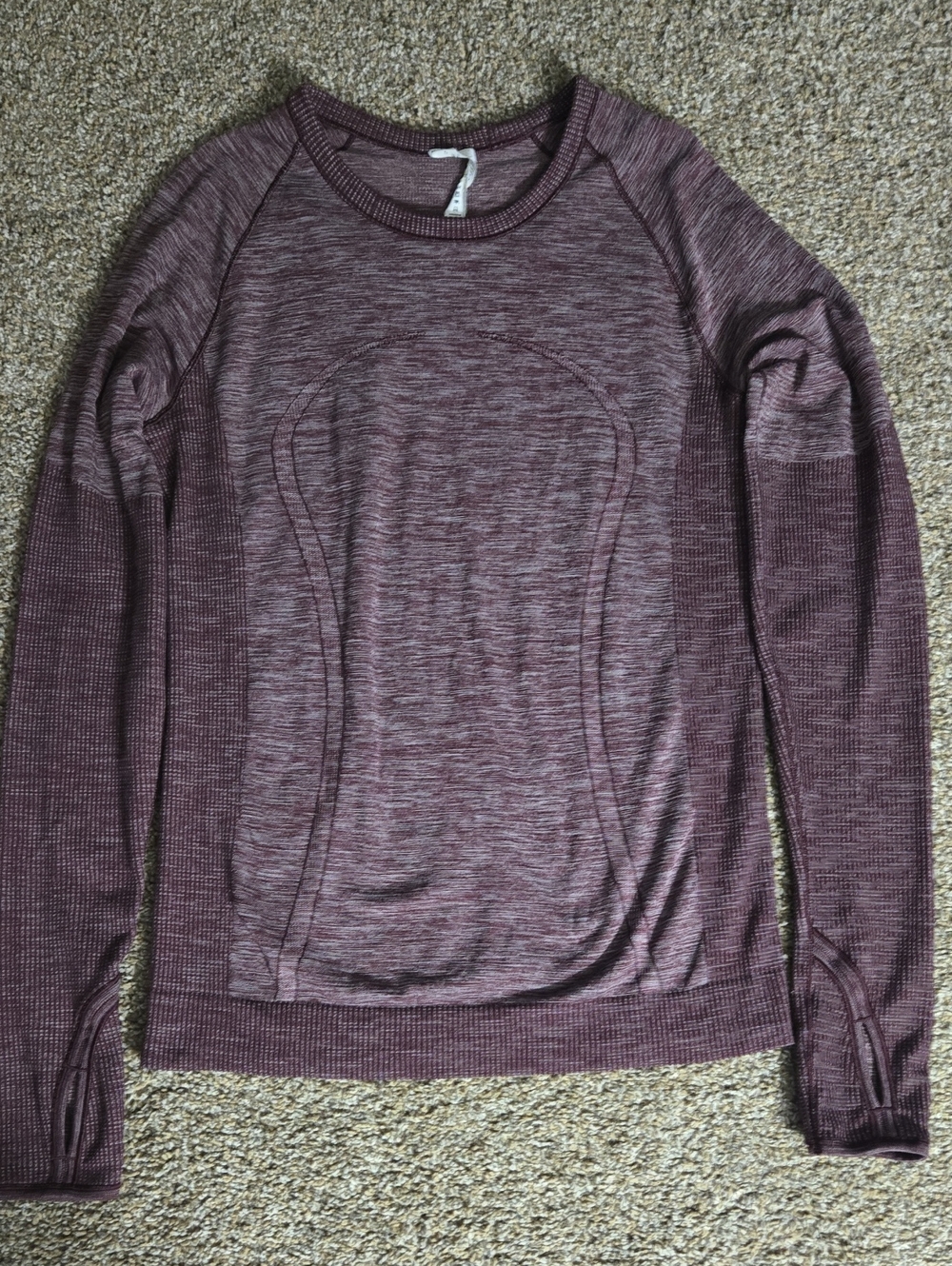 Lululemon Long Sleeve Heathered Women's Sweater - Plum